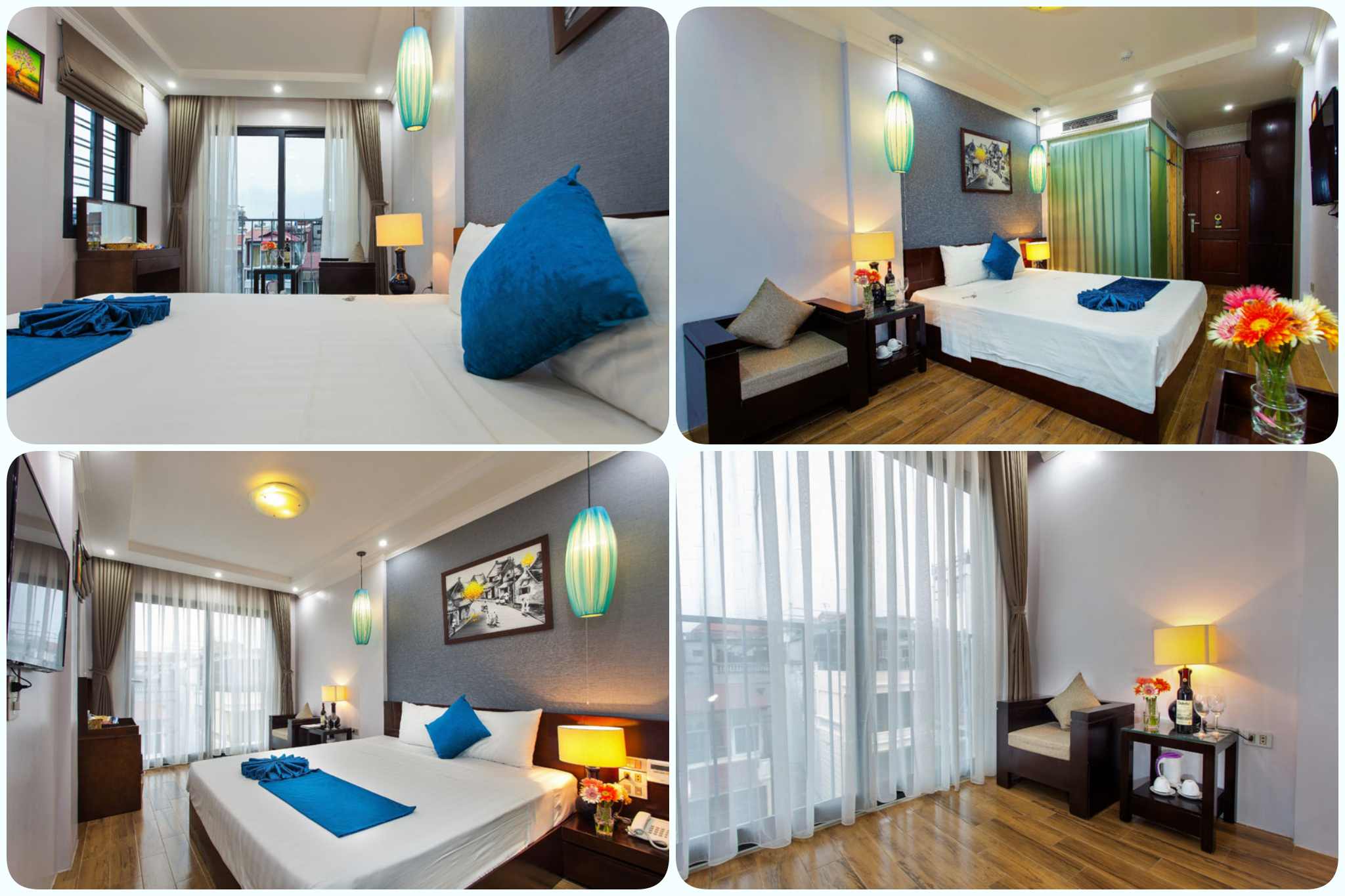 Phòng junior suite view thành phố  tại Hanoi Bella Rosa Suite 